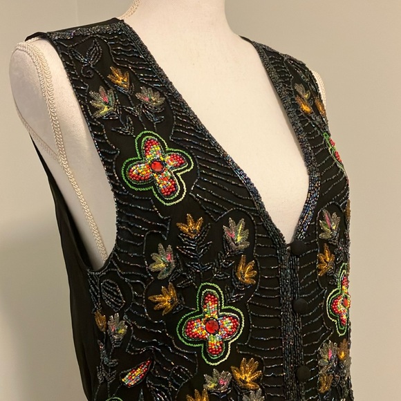 Other Destination vintage beaded vest size M - Picture 1 of 6